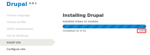 Drupal install Apache