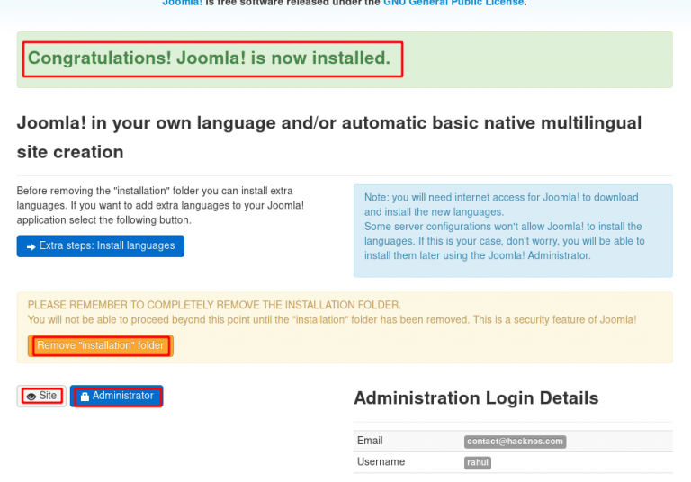 joomla setup apache