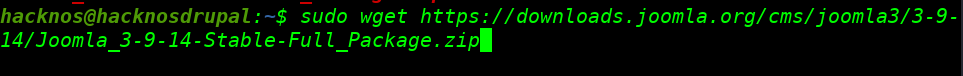 Download with wget command