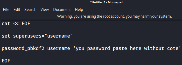 Grub Password Protect