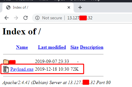 execute payload