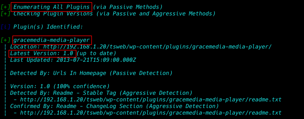 wpscan all pluging