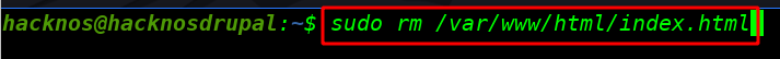 remove default apache file