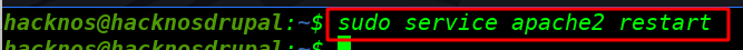 apache2 service restart