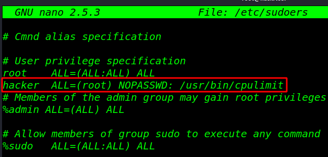 cpulimit privilege escalation