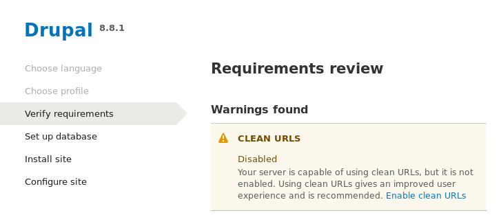 Drupal Clean url