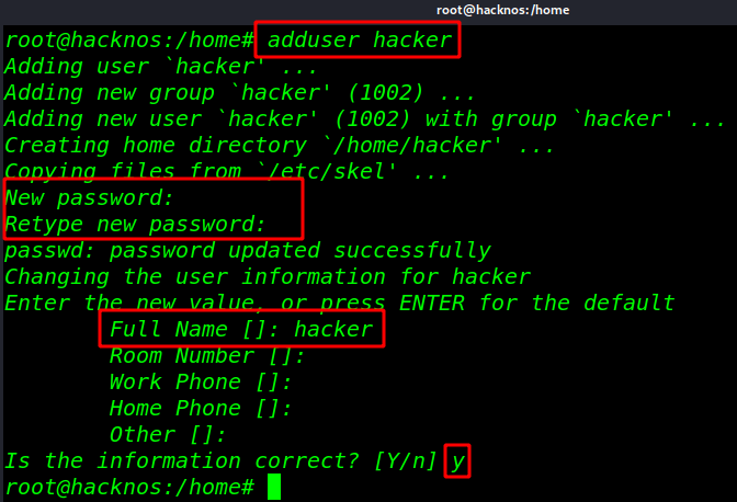 users add remove Linux