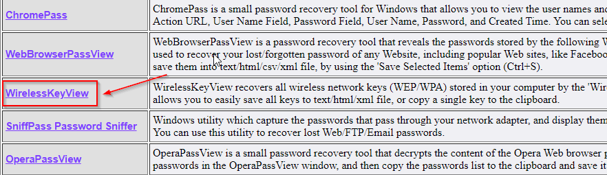 Check All WIFI Password