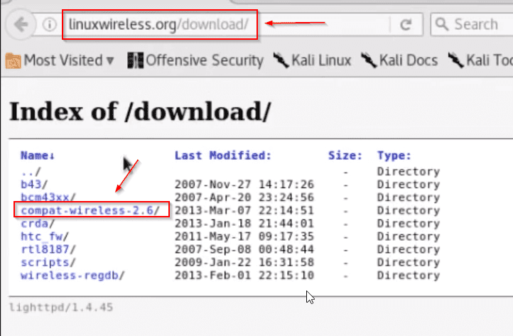 kali live boot not recognizing mac wifi drivers