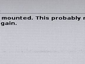 Fix the Mount CD-ROM