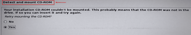 Fix the Mount CD-ROM