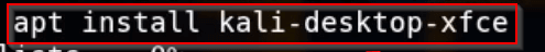 Install (XFCE) Services in Kali