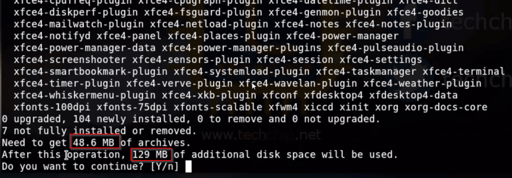 Install (XFCE) Services in Kali