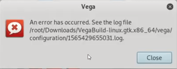 Fix the Vega Installing Errors