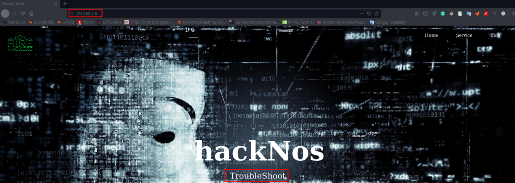 hackNos ReconForce walkthrough