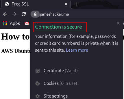 Free SSL Certificates Apache Server