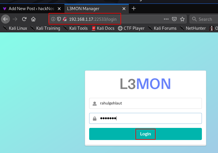 L3MON Install Kali Linux