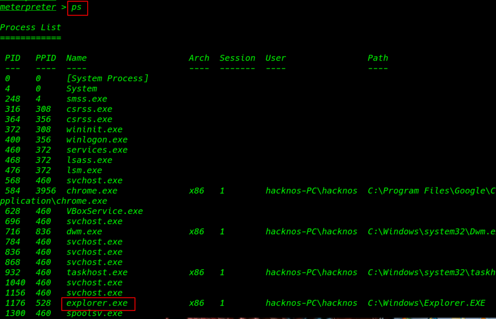 Windows Post Exploitation