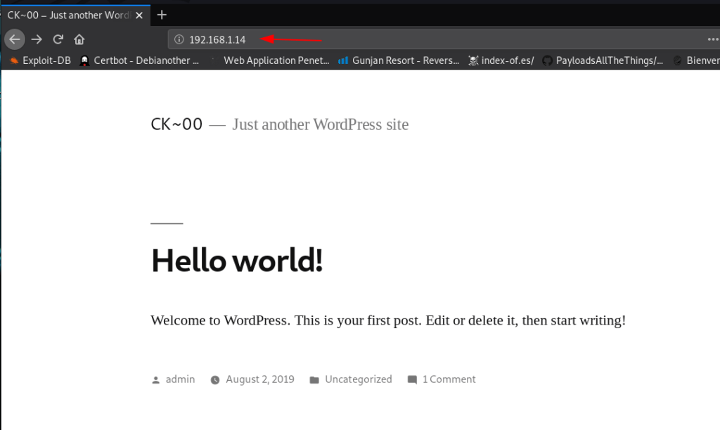 CK: 00 Vulnhub Walkthrough | CK: 00 Vulnhub Writeup