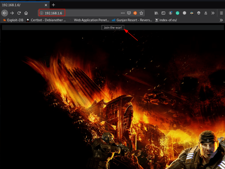 Gears of War: EP#1 walkthrough vulnhub