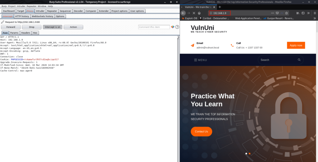 VulnUni: 1.0.1 Walkthrough Vulnhub