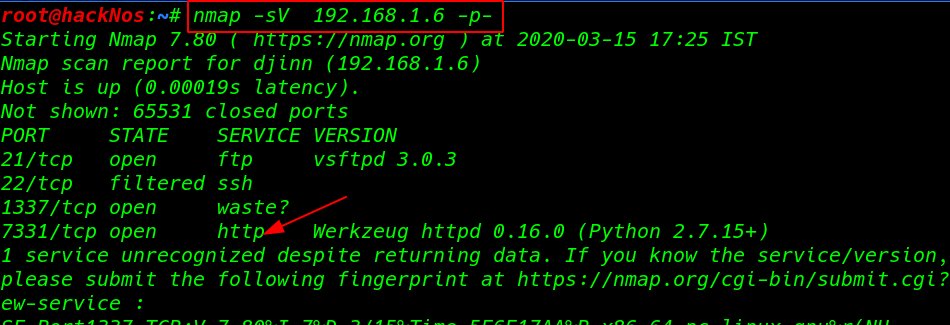  djinn: 1 vulnhub Walkthrough vulnhub