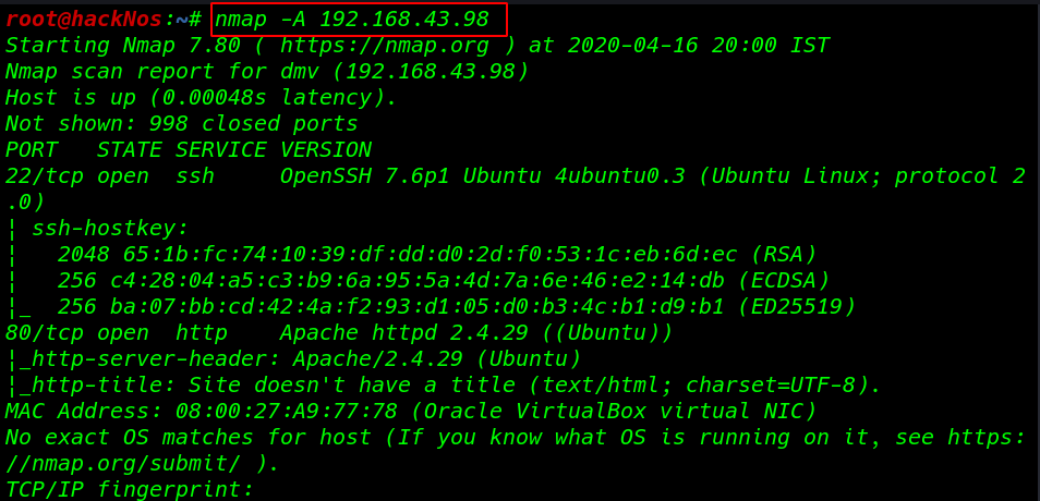 DMV: 1 Vulnhub Walkthrough | DMV: 1 Vulnhub Writeup
