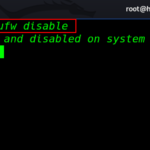turn off firewall Kali Linux
