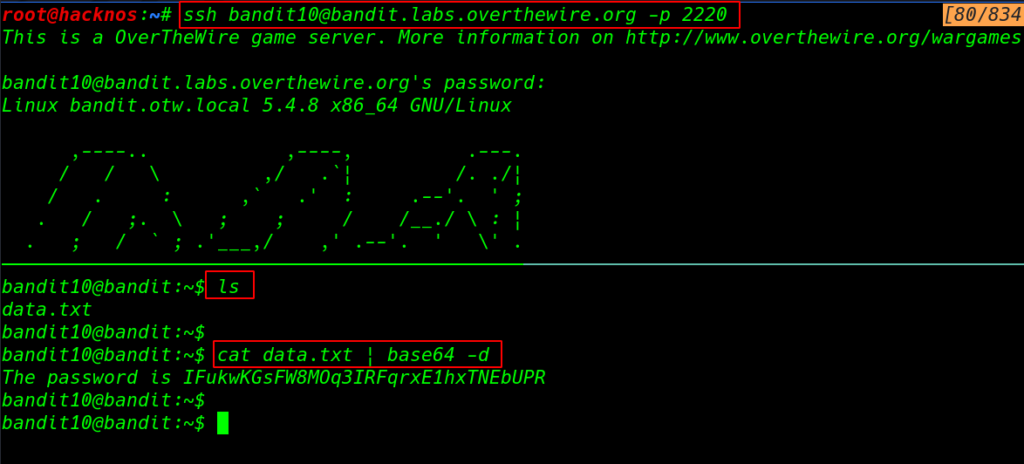 Overthewire Bandit 0 to 16 walkthrough | bandit overthewire | overthewire bandit solutions | overthewire passwords