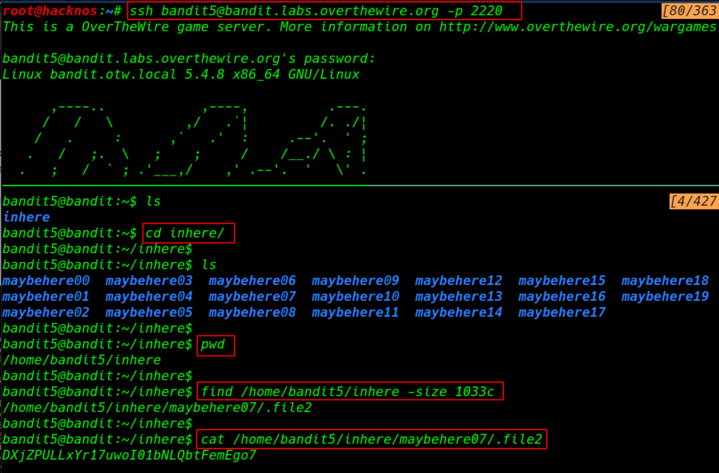 Overthewire Bandit 0 to 16 walkthrough | bandit overthewire | overthewire bandit solutions | overthewire passwords