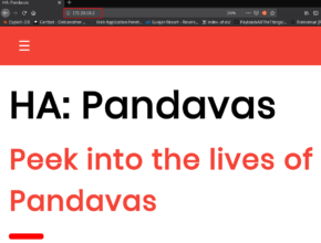 HA: Pandavas Vulnhub Walkthrough | HA: Pandavas Vulnhub Writeup | HA: Pandavas Walkthrough