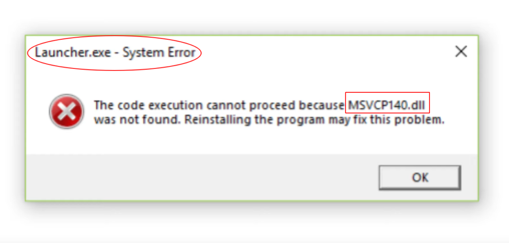 Msvcp140. Error Lite. PUBG Lite ошибка запуска ПК С белым экраном Windows 10. Gutil140 dll не обнаружена. Reinstalling the application may fix this problem