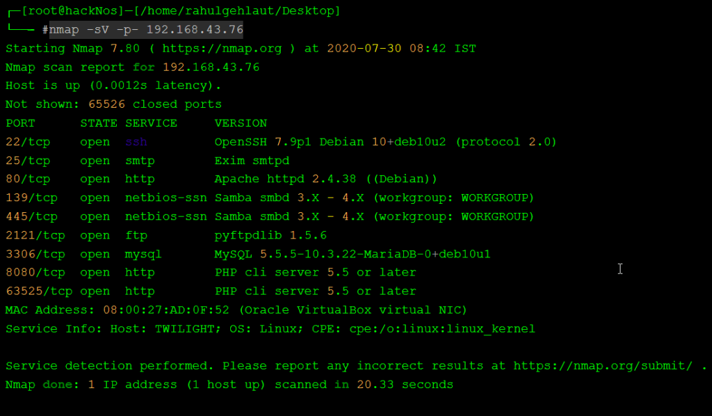Sunset Twilight Vulnhub Walkthrough