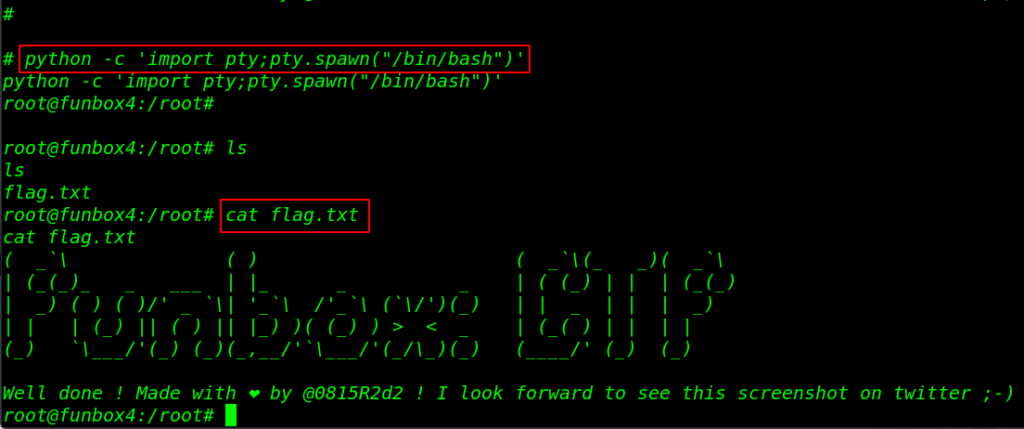 Funbox 4 Vulnhub Walkthrough