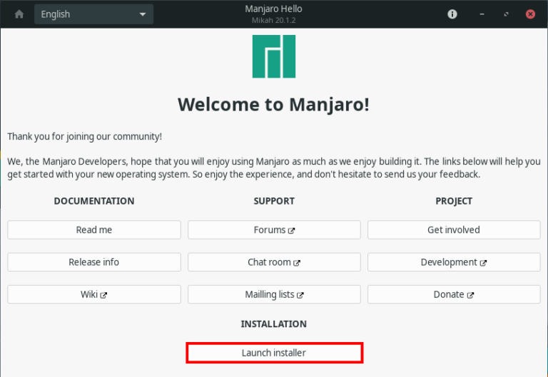 Manjaro Linux Installation