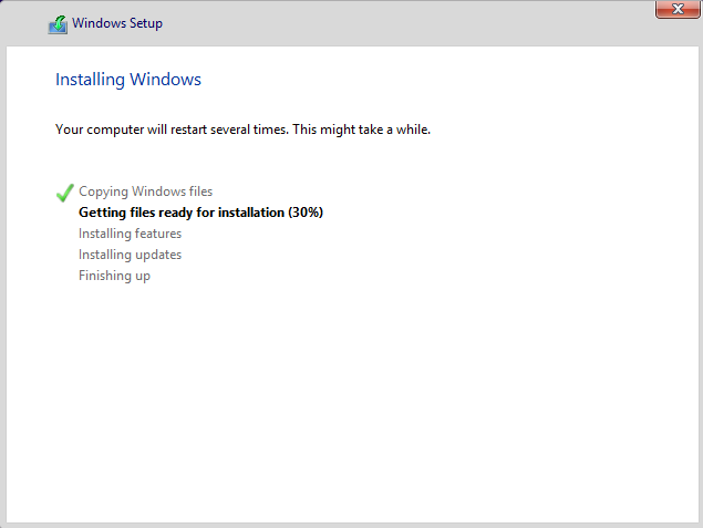 Windows 8 Installation VirtualBox