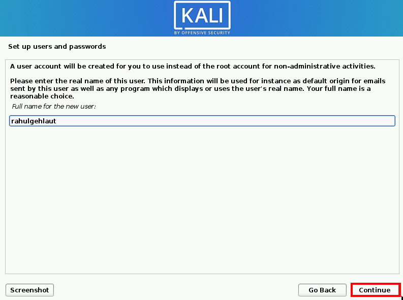 kali linux virtualbox