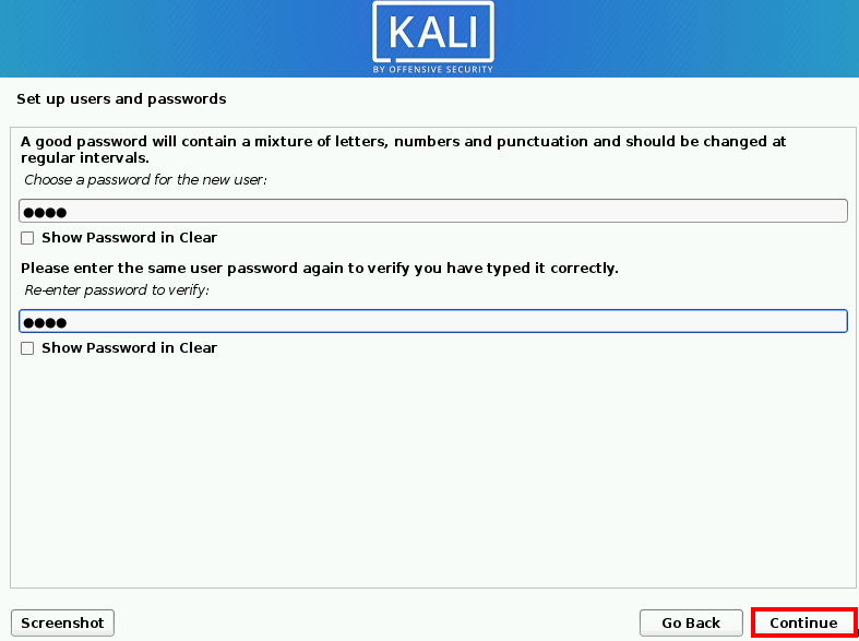 kali linux virtualbox
