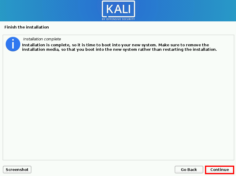 install Kali on Virtualbox 