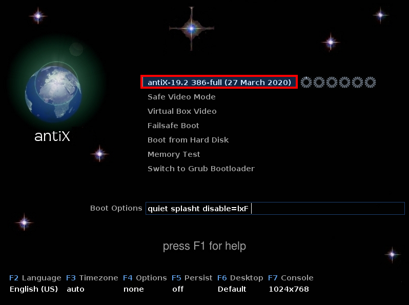 Antix Linux Installation