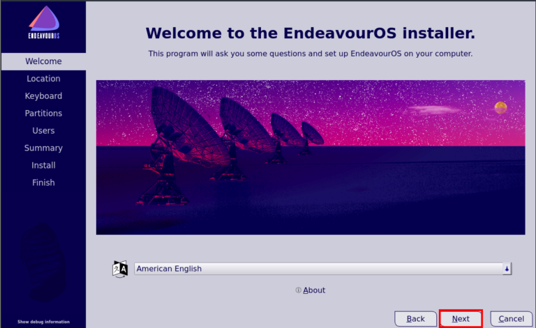 endeavouros linux installation