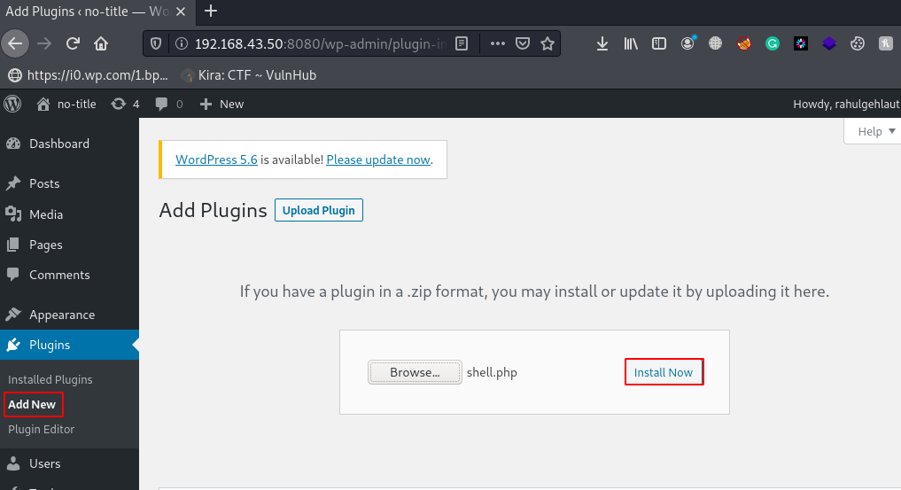 MySchool Vulnhub Walkthrough
