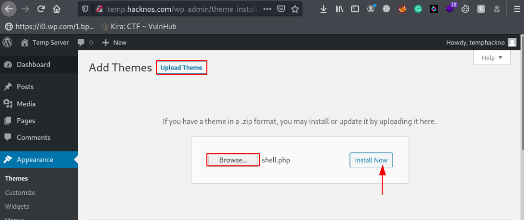 WordPress Shell Upload