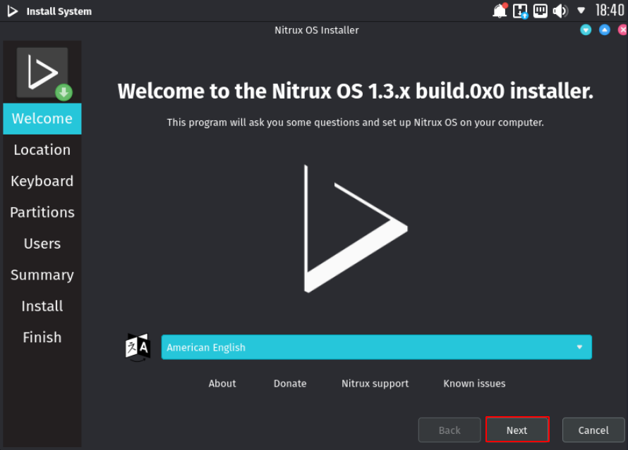 Nitrux OS Installation